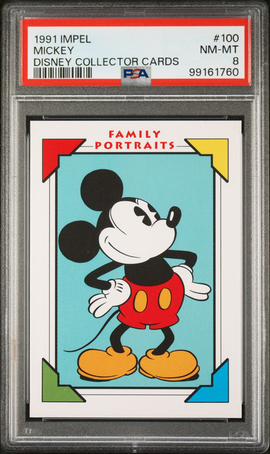 1991 IMPEL MICKEYDISNEY COLLECTOR CARDS #100 (PSA 8)