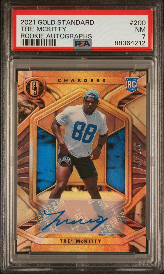 2021 GOLD STANDARD TRE’ MCKITTY ROOKIE AUTOGRAPHS #200 149/199 (PSA 7)