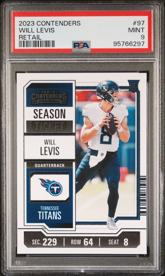 2023 CONTENDERS WILL LEVIS RETAIL #97 (PSA 9)