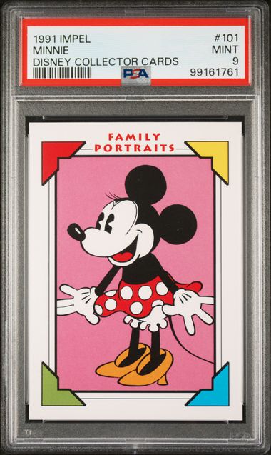 1991 IMPEL MINNIE DISNEY COLLECTOR CARDS #101 (PSA 9)